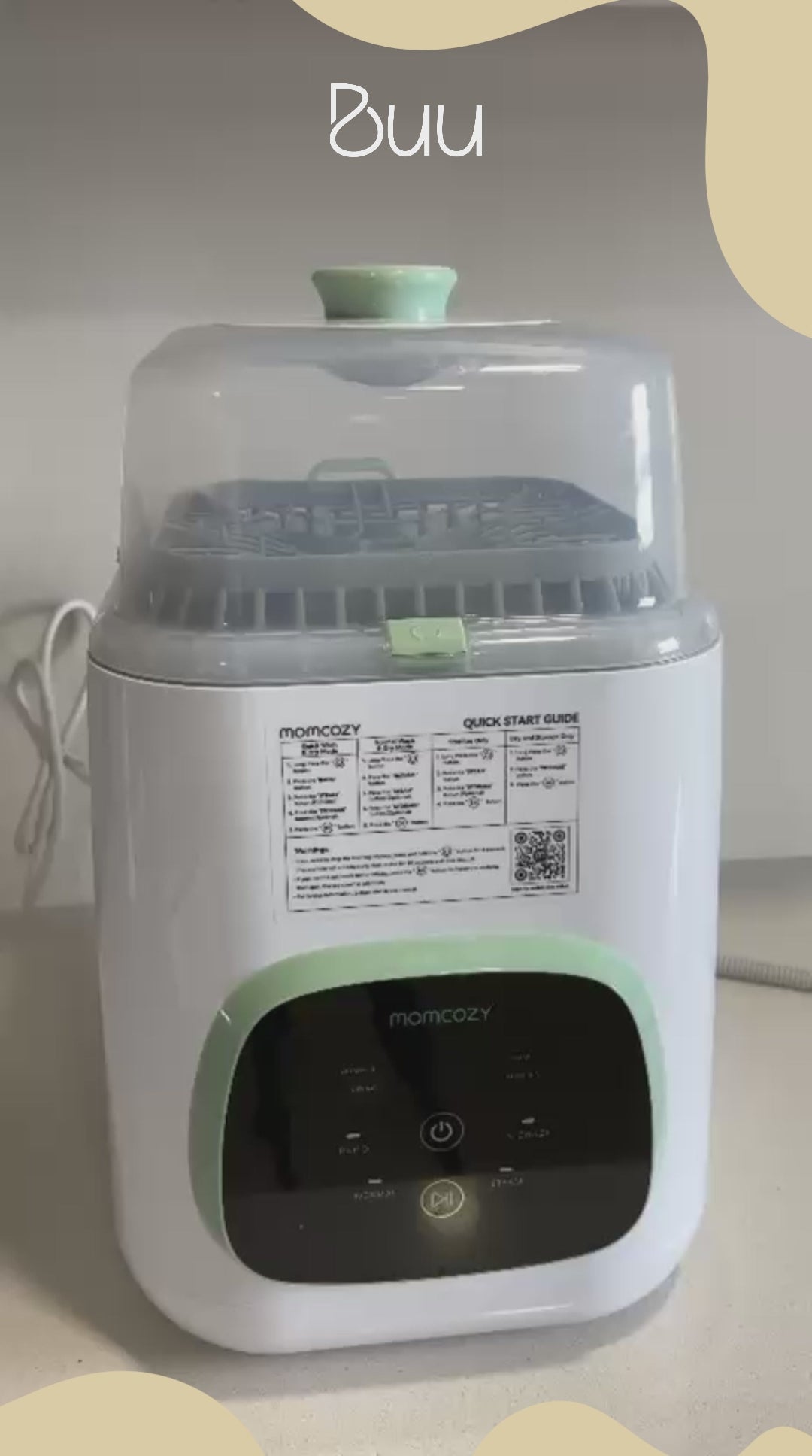 Máquina de Lavar e Esterilizar Biberões Momcozy